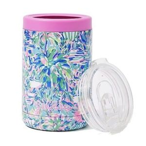 Lilly Pulitzer Insulated Can Tumbler in Blue/Pink